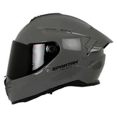 Casco Spartan Hawk Solid Gris Brillo